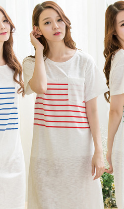 恬靜自然居家休閒洋裝(3件組)