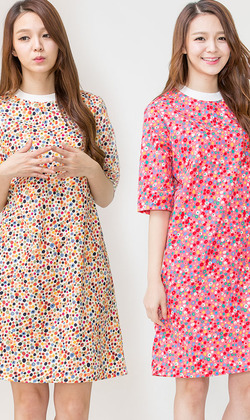 繽紛色彩居家休閒洋裝(2件組)