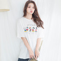 韓版寬鬆卡通印花圓領T-shirt(4色)