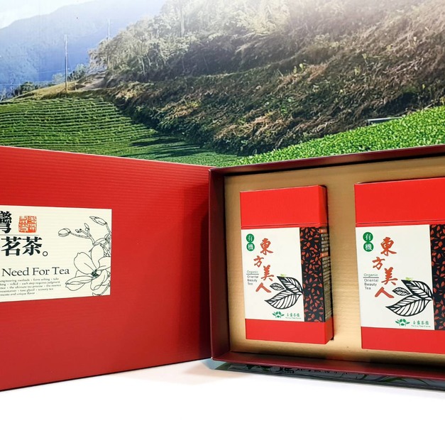 宜蘭有機茶--有機東方美人茶-雙罐禮盒組