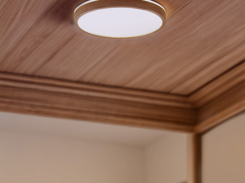 大正復古洋風 北美橡木吸頂燈 原木 職人手作 色溫三段切換 328LC