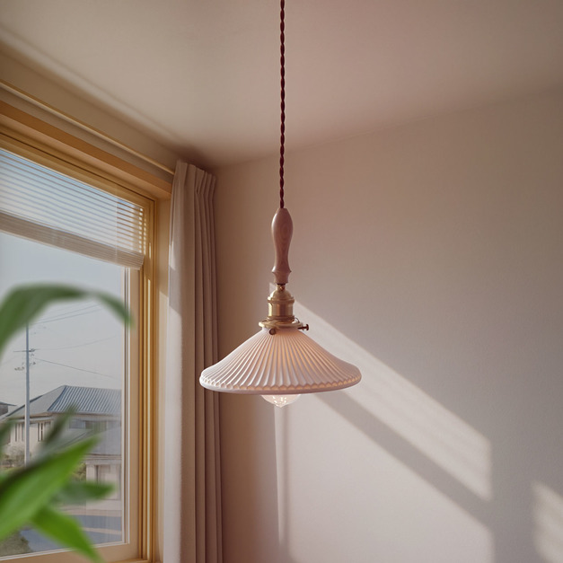 大正復古洋風 梣木吊燈 原木 手作 268LC