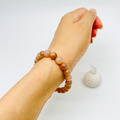 溫暖療癒 充滿魅力橙月光 天然礦石水晶 手串 8mm_1