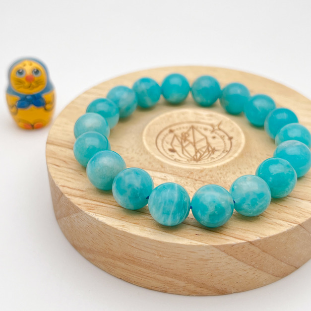 幸運之石 天河石 天然礦石水晶 手串 11mm