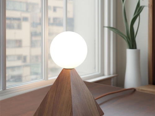 大正復古洋風 北美黑胡桃木桌燈 原木 職人手作 087LT