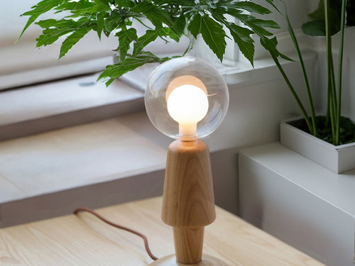 大正復古洋風 北美梣木桌燈 原木 職人手作 073LT