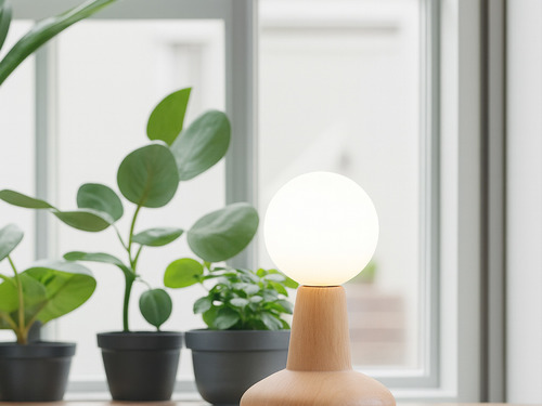 大正復古洋風 北美梣木桌燈 原木 職人手作 077LT