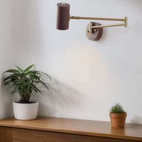 大正復古洋風 北美黑胡桃木壁燈 原木 職人手作 188LW