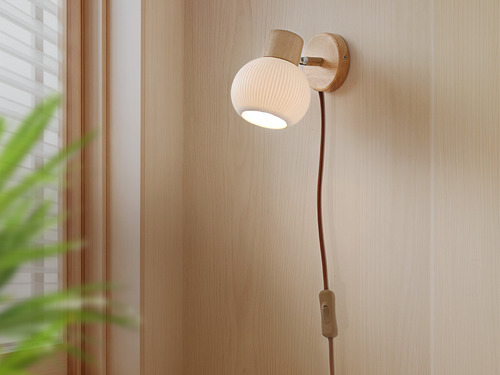 大正復古洋風 北美梣木壁燈 原木 職人手作 238LW