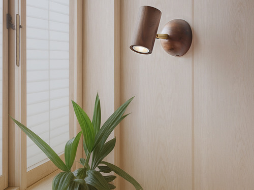 大正復古洋風 北美黑胡桃木壁燈 原木 職人手作 226LW