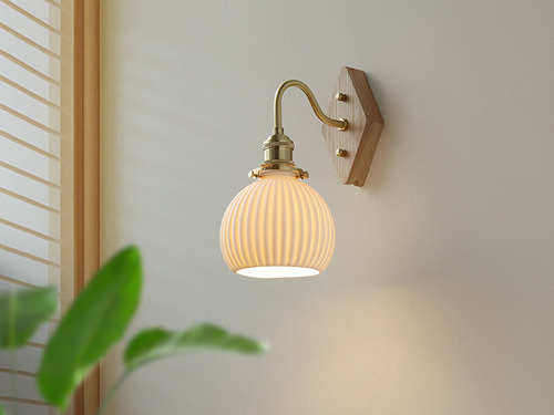 大正復古洋風 北美梣木壁燈 原木 職人手作 242LW