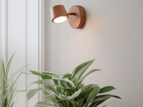 大正復古洋風 北美櫻桃木壁燈 原木手作 色溫三段切換 354LW