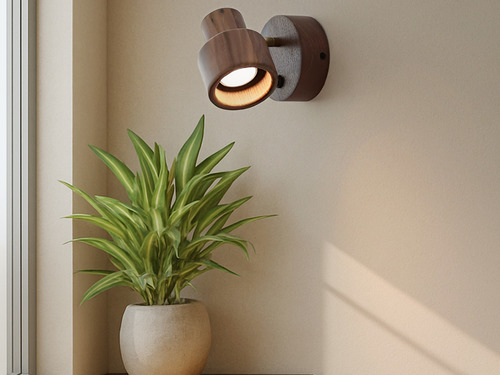 大正復古洋風 黑胡桃木壁燈 原木 手作 色溫三段切換 359LW