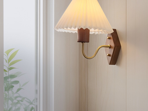 大正復古洋風 北美黑胡桃木壁燈 原木手作 色溫三段切換 361LW