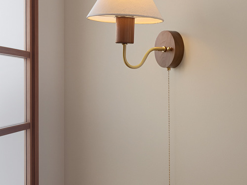 大正復古洋風 北美黑胡桃木壁燈 原木手作 色溫三段切換 360LW