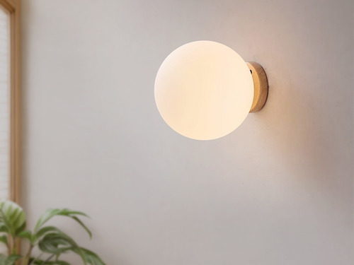 大正復古洋風 梣木壁燈 原木 手作 色溫三段切換 391LW