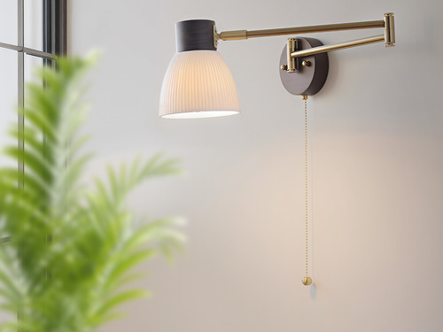 大正復古洋風 黑胡桃木壁燈 原木 手作 色溫三段切換 416LW