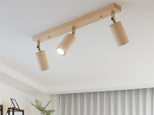 大正復古洋風 北美橡木吸頂燈 原木 手作 色溫三段切換 405LC