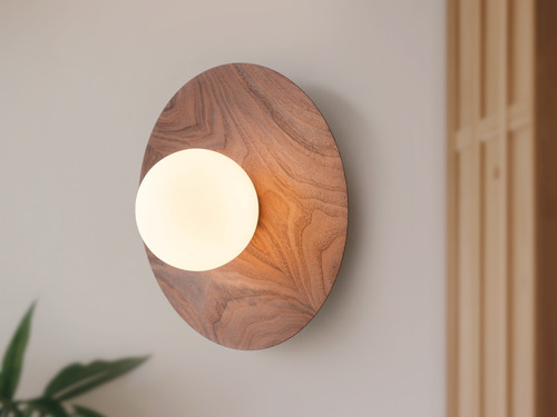 大正復古洋風 黑胡桃木壁燈 原木 手作 色溫三段切換 418LW