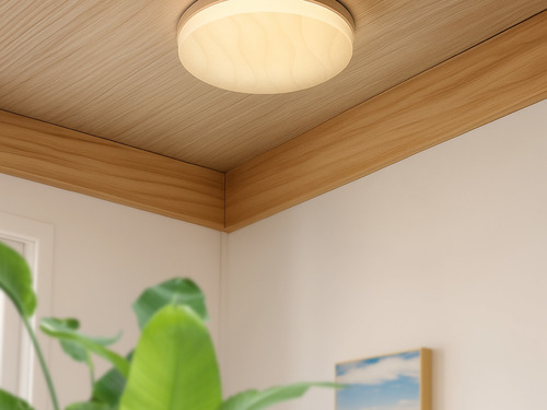 大正復古洋風 北美橡木吸頂燈 原木 職人手作 色溫三段切換 329LC