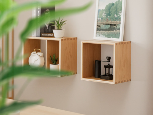 大正唯美 櫻桃木收納櫃 黑胡桃木 掛牆 職人手作 訂製  254NS