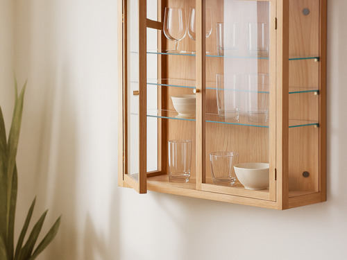 大正唯美 櫻桃木收納櫃 黑胡桃木 掛牆 職人手作 訂製  256NS