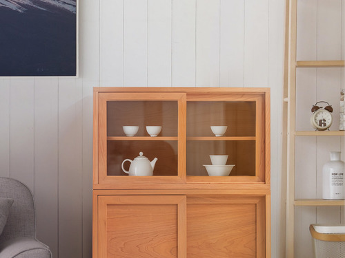 大正唯美 原木桌上滑門收納櫃 職人手作 北美櫻桃木 933NS