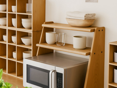 大正唯美 原木微波爐置物架 北美櫻桃木 桌上 職人手作 385NS 歡迎查詢