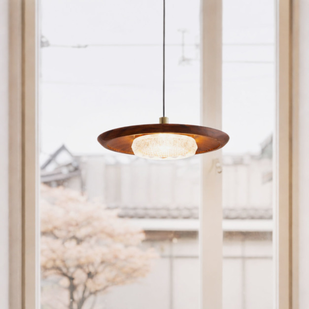 大正復古洋風 北美黑胡桃木吊燈 原木 職人手作 009LC