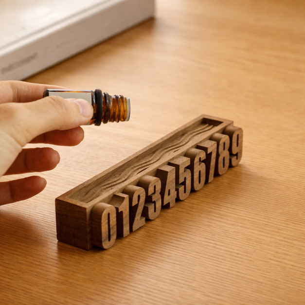 日和侘寂 擴香木 車載 手機號碼 黑胡桃 職人手作 408NA  訂製 歡迎查詢