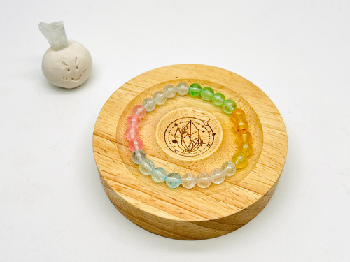 心靈平衡 快樂創意彩色托帕石｜天然礦石水晶 手串 7mm
