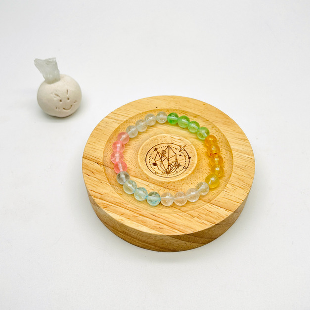 心靈平衡 快樂創意彩色托帕石｜天然礦石水晶 手串 7mm