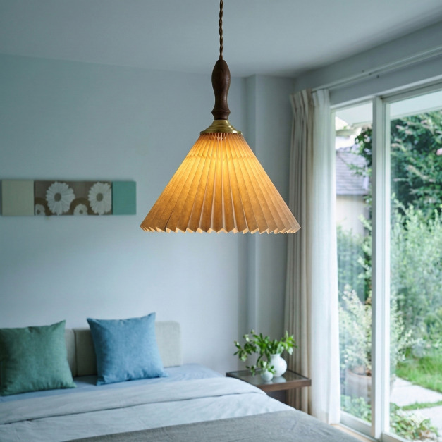 大正復古洋風 北美黑胡桃木吊燈 手作  472LC