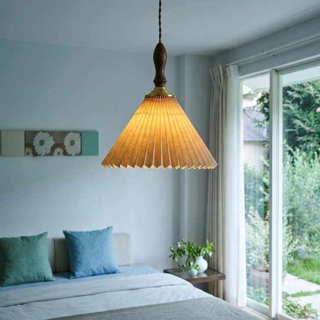 大正復古洋風 北美黑胡桃木吊燈 手作  472LC