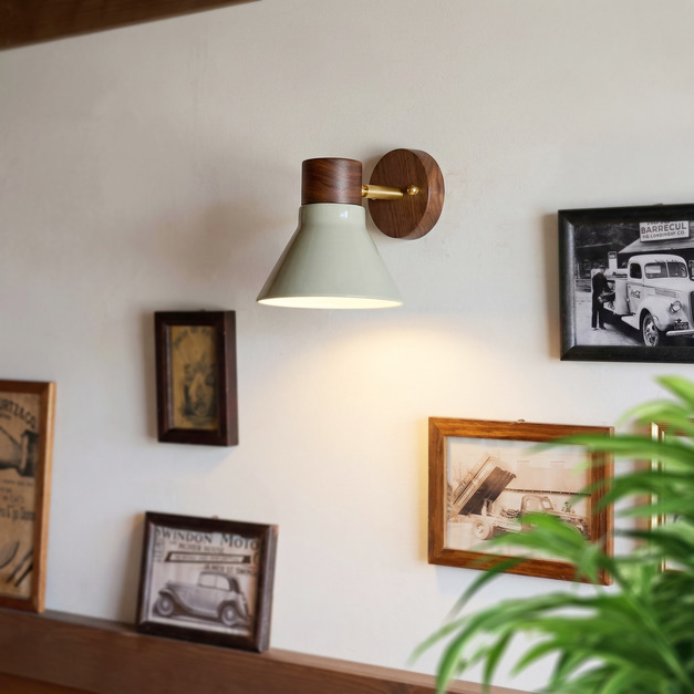 大正復古洋風 北美黑胡桃木壁燈 職人手作 474LW