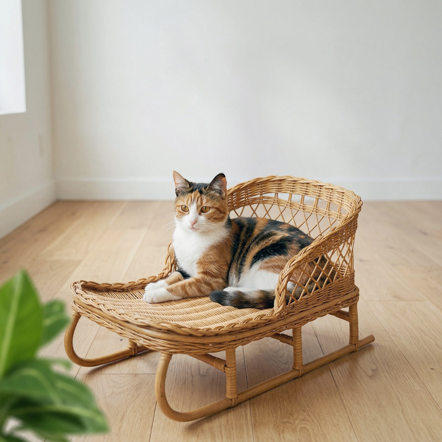 大正唯美 貓窩 籐編 職人手作 訂製 466NS