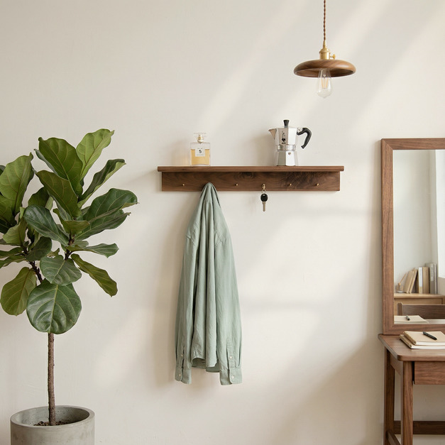 大正唯美 原木層板 衣帽架 北美橡木 櫻桃木 胡桃木 職人手作 訂製 歡迎查詢 474NS