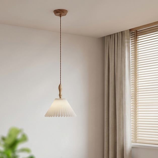 大正復古洋風 北美梣木吊燈 原木 職人手作 250LC