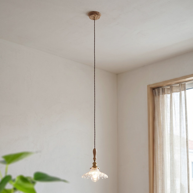 大正復古洋風 北美胡桃木吊燈 原木 職人手作 269LC