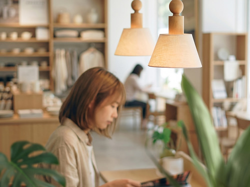 原木吊燈 | 大正復古洋風 北美橡木 職人手作 | 459LC