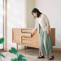 原木邊櫃｜大正唯美 收納櫃 橡木 櫻桃木 胡桃木 職人榫接 訂製｜192RS