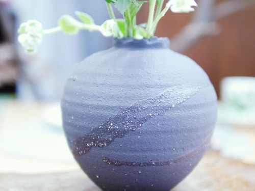 (已售出)京都東本願寺 信樂燒花入