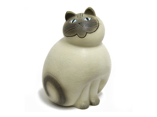 Lisa Larson Mia 大貓(白身灰色臉)預購