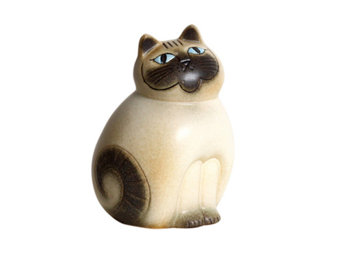 Lisa Larson Mia 中貓(白身灰色臉 ) 預購