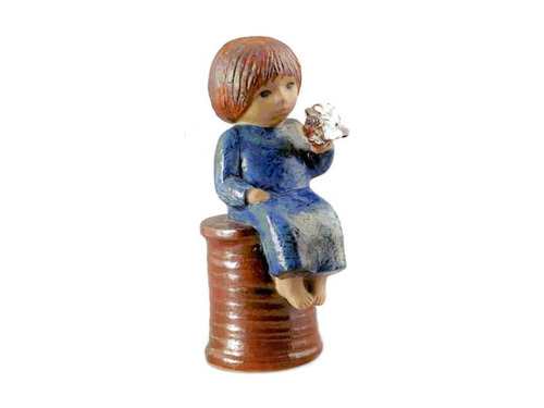Lisa Larson Girl with Flowers 花女孩 (預購商品)