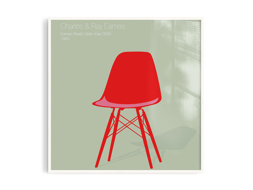 Eames Plastic Side chair DSW