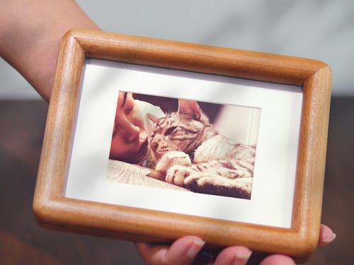 日和圓角黑胡桃/櫻桃木/松木相框畫框 003NF