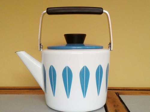 Cathrineholm 琺瑯茶壼(白藍.高)(預購)(歡迎傳訊詢價)