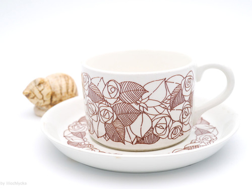 Gustavsberg Rosenfalt 茶杯盤組(現品 歡迎傳訊詢價)