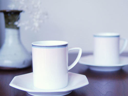 (已售出)Noritake 漸層八角對杯組